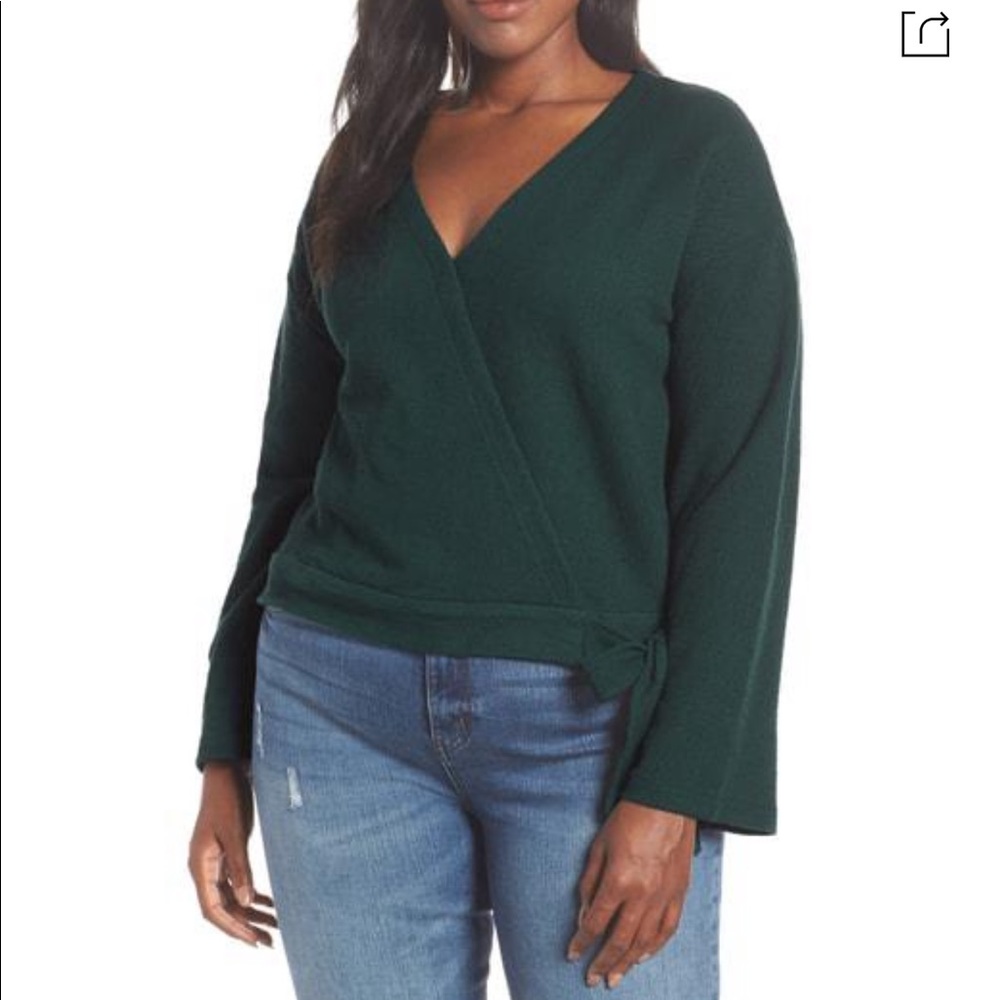 Madewell Texture & Thread Wrap Top
